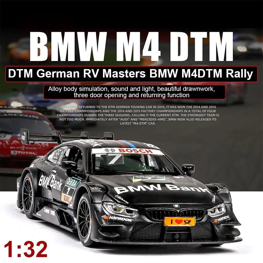 

1:32 Simulation Alloy Car Model Ornaments Children Boys Racing Car With Sound Light Pull Back Function