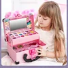 Children Makeup Cosmetics Pretend Playing Box Princess Make Up Girl Toy Play Set Lipstick Eye Shadow Safety Nontoxic Kit Toy Kid 2