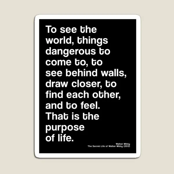 

The Secret Life Of Walter Mitty 2013 M Magnet Cute Kids Stickers Baby Home for Fridge Organizer Toy Colorful Funny Children