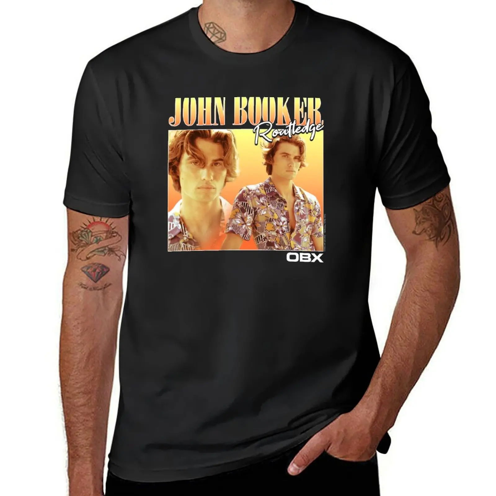 

Outer Banks John Booker Routledge Portrait T-Shirt customizeds tees customs anime t shirts for men graphic