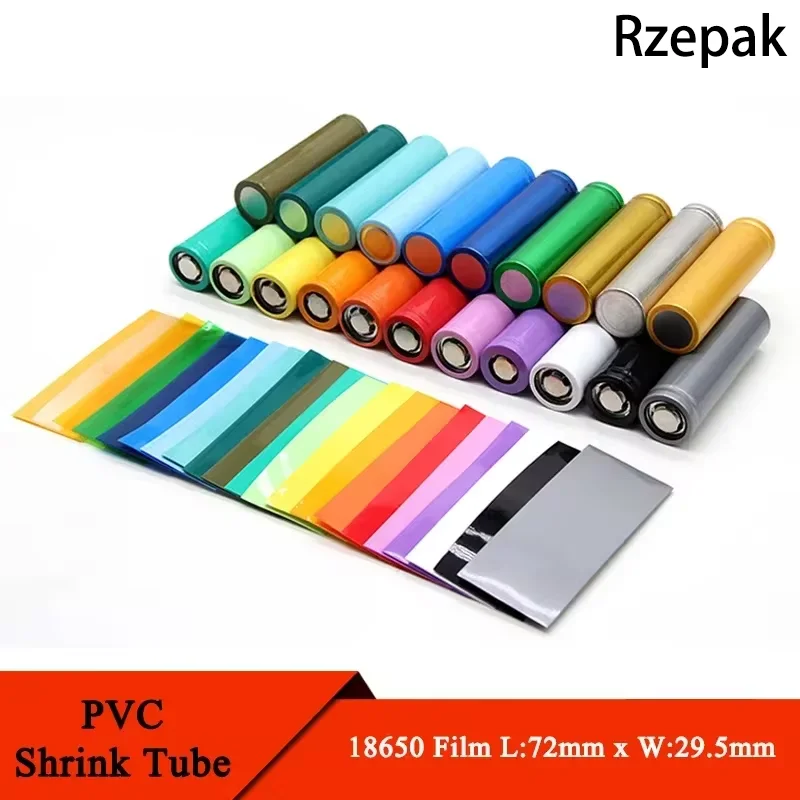 Heat Shrink Tube Heat Shrink Tubing Heat Shrink Tube Kit Heat Shrink Cable Sleeve 20/50/100/300pcs PVC Heat Shrink Tube 18650/21700/26650 Lipo Battery Wrap Precut Insulated Film Cover Lipo Battery Sleeve Casing