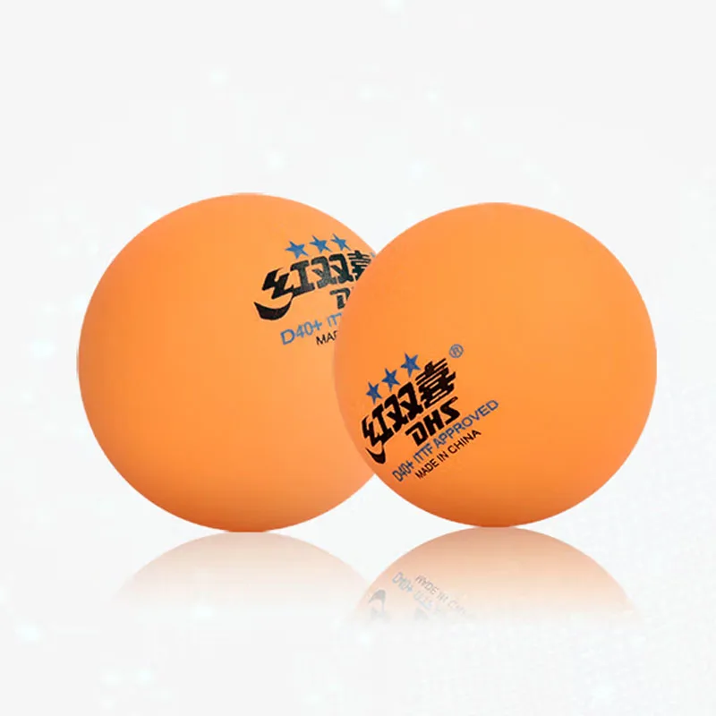 Dhs tischtennis bälle 3 sterne d40 + abs neues material 10 teile/paket original ping pong bälle mit naht ittf genehmigt