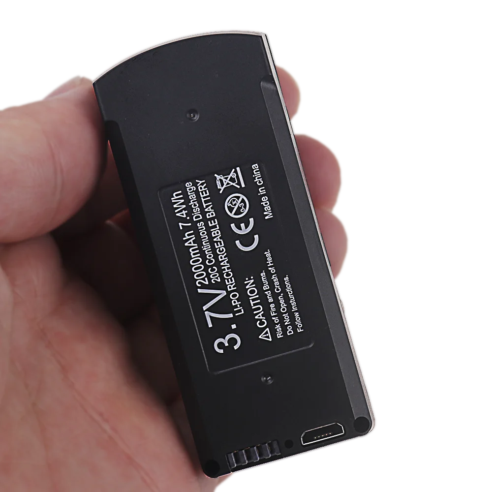 Batterie Drone 7.4V 3.7V Lot 1-4 Pcs Haute Capacité