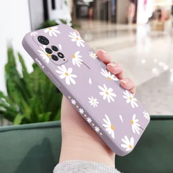 Elegant Floral Daisies Phone Case - Sleek and Durable Protection with Stylish Design for Redmi Note10(10S) (Light Purple)
