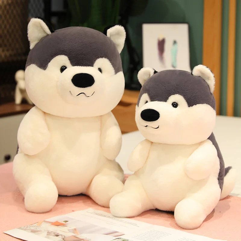 

40/50cm Cute Soft Husky Plush Toy Cartoon Stuffed Animals Plushies Doll Throw Pillow Home Comfort Cushion Christmas Decor Gifts