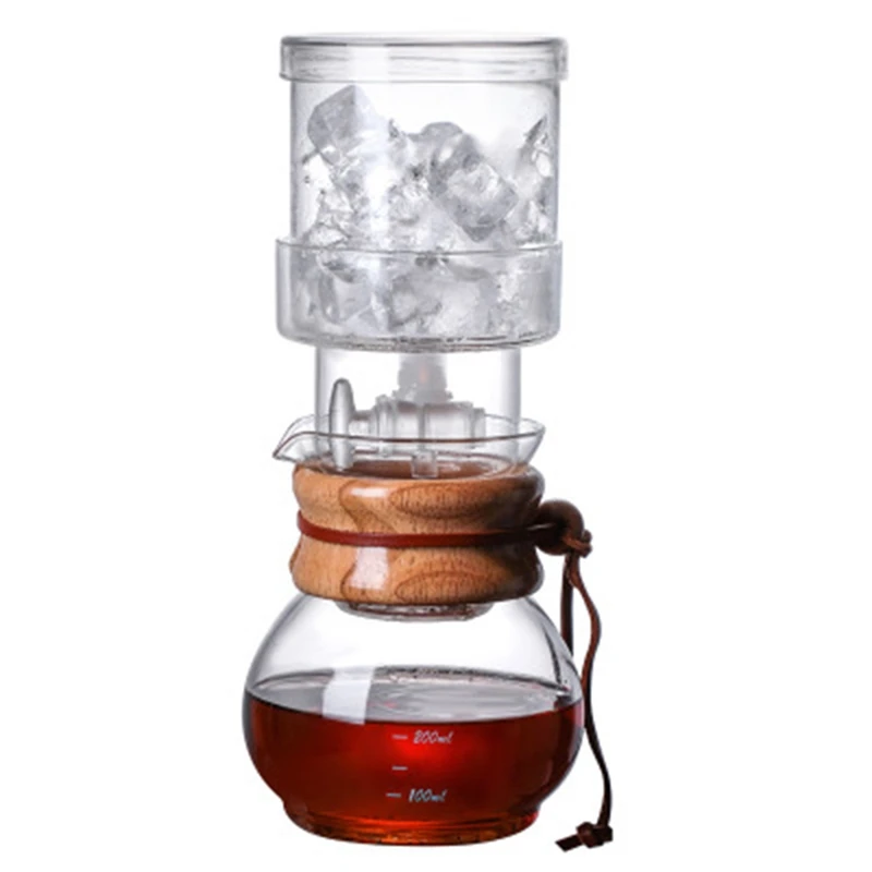 

Iced Coffee Maker Glass Ice Drip Coffee Pot Percolator Set Iced Coffee Dripper Glass Filters Cold Brew Espresso Machine