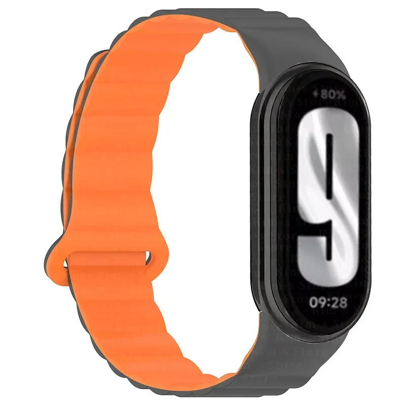 Silicone Magnetic Strap For Xiaomi Mi Band 9 Sport Wristband For Xiaomi Watch Miband 8 Accessories Watchcase Bracelet