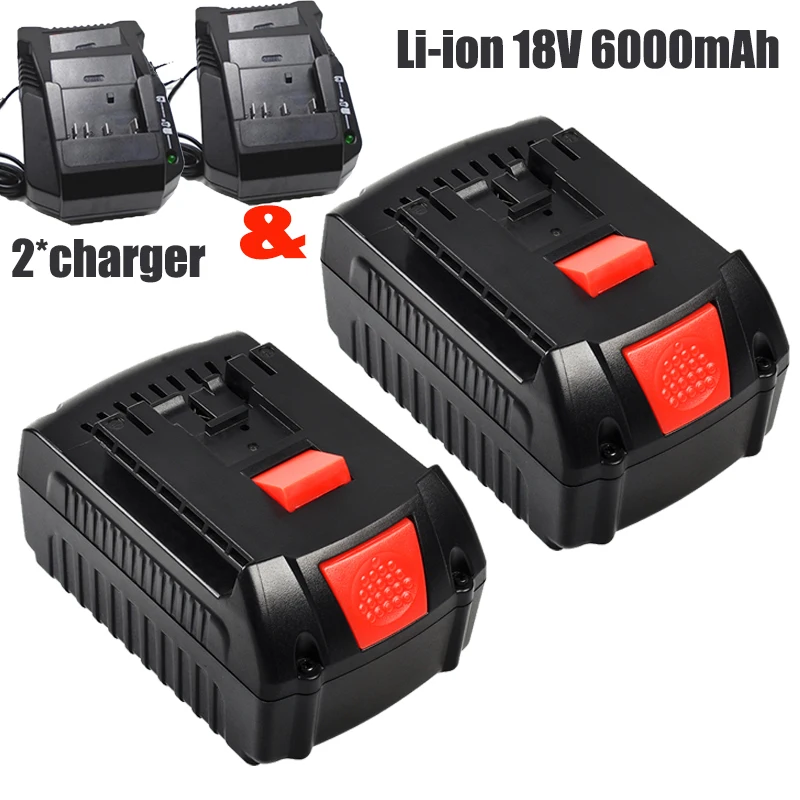 New For Bosch Authentic 18v 6.0ah Lithium-ion Battery Gba18v80 Core 18v 6ah  Gba Gsr Gsb Bat618 Bat609 W/fuel Guage - Rechargeable Batteries - AliExpress