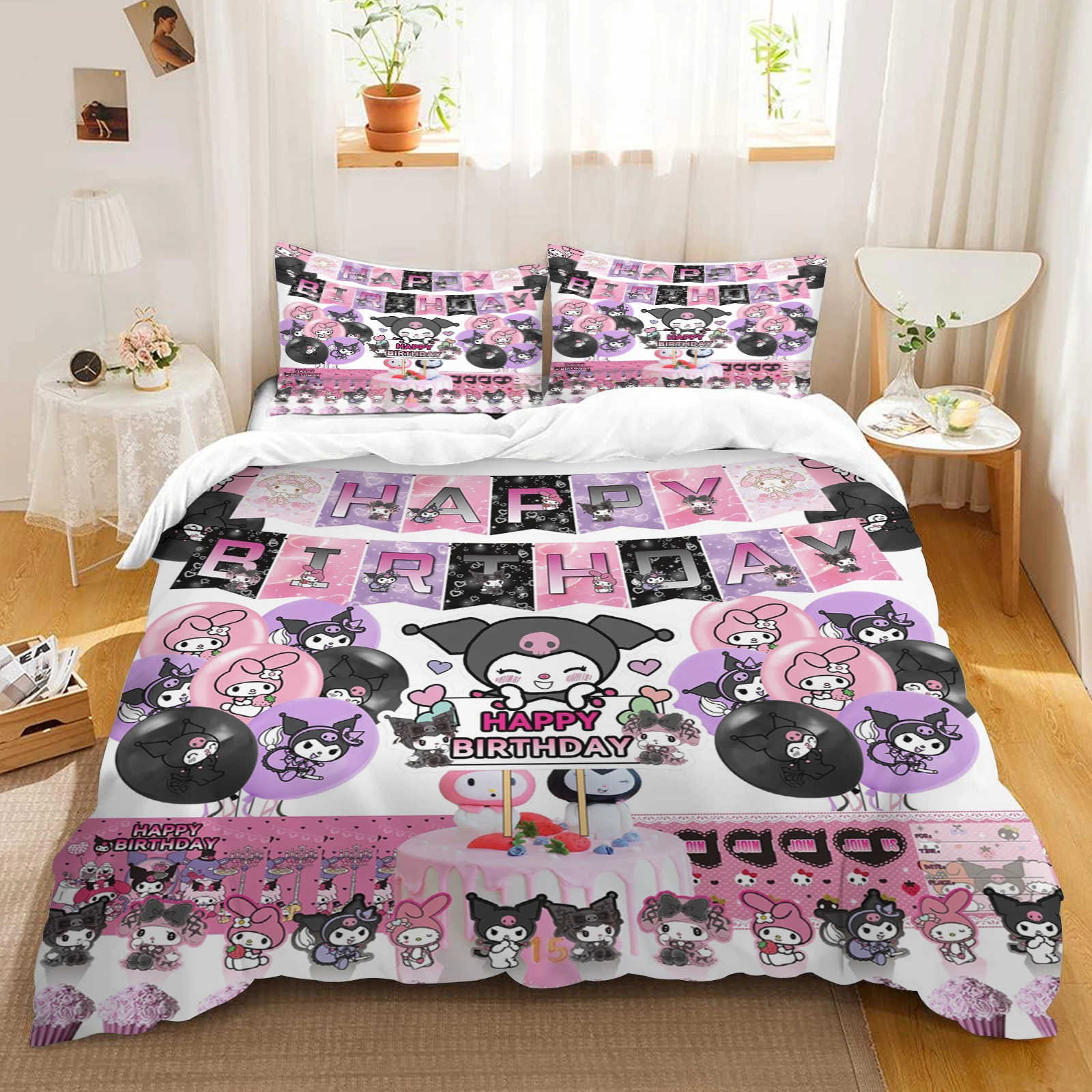 

Duvet Cover Cute Mickey Minnie Bedding Set Cartoon Double Twin Queen King Single Children Girl Bedroom Decoration Gift Child