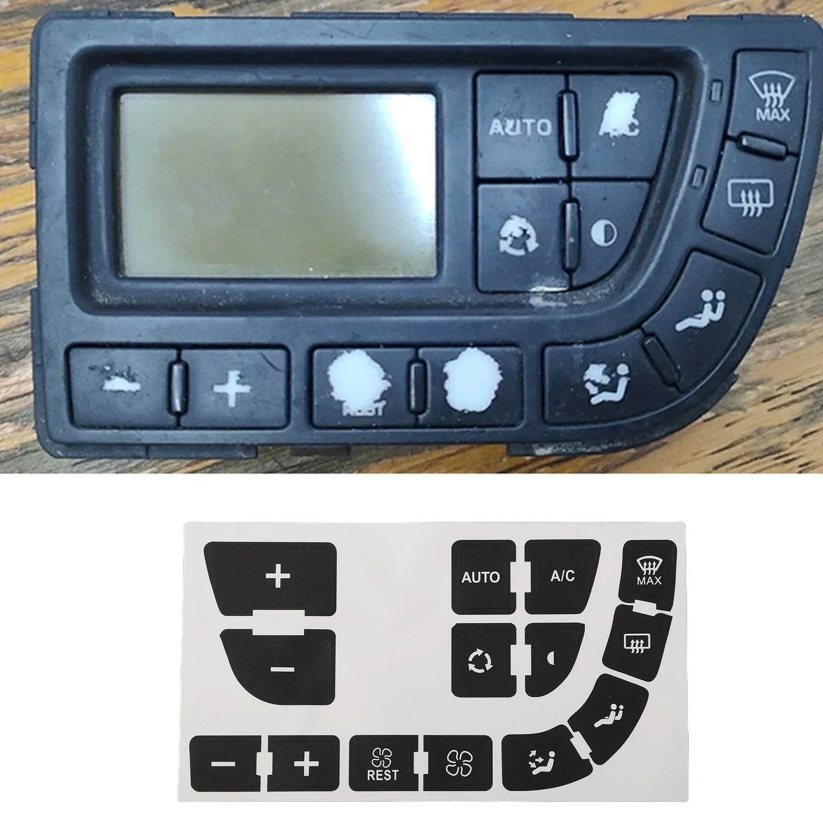 1 Set Car Stickers To Repair The Clima Buttons For C4 / For Grand / For ...
