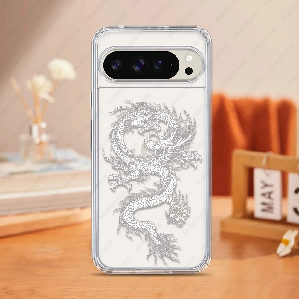 2-in-1 PC+TPU Shockproof Bumper Case with Dragon Art Design