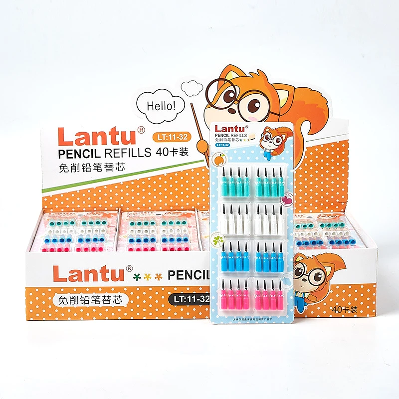 Useful Pencil Cut-free Replaceable Core 40cards/box And 32pcs/card Creative Splicing Writing Tools Kids Gift Learning Stationery 2