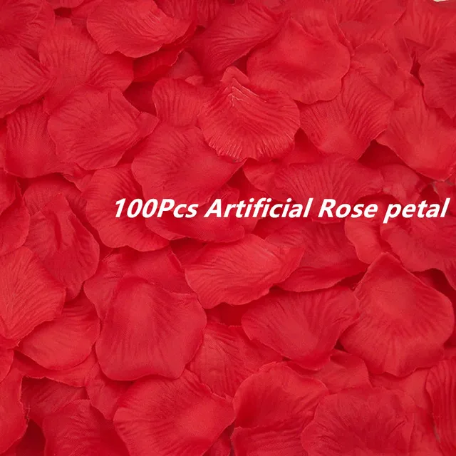 Bougies LED en forme de cœur sans flamme avec pétale de Rose artificiel, bougies chauffe-plat d'amour romantique pour veilleuse, Table d'anniversaire de mariage 4