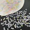 100Pcs Nail Resin Gems Star/Moon Nail Art Cute Designs Charms For DIY Manicure 3D Nail Accessories Decoration Rhinestones 2