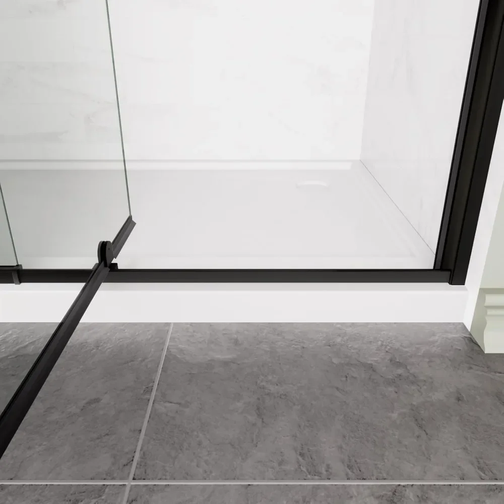 Shower Door, 38-42" W X 71" H Glass Shower Door with 1/4" (6mm) Clear Tempered Glass, Reversible Installation, Shower Door 6