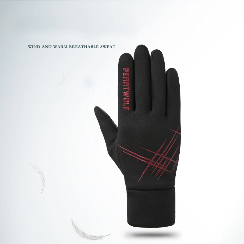 Gloves Touch Screen Fitness Outdoor Gloves Riding Cold Proof Gloves Winter Plush Gloves