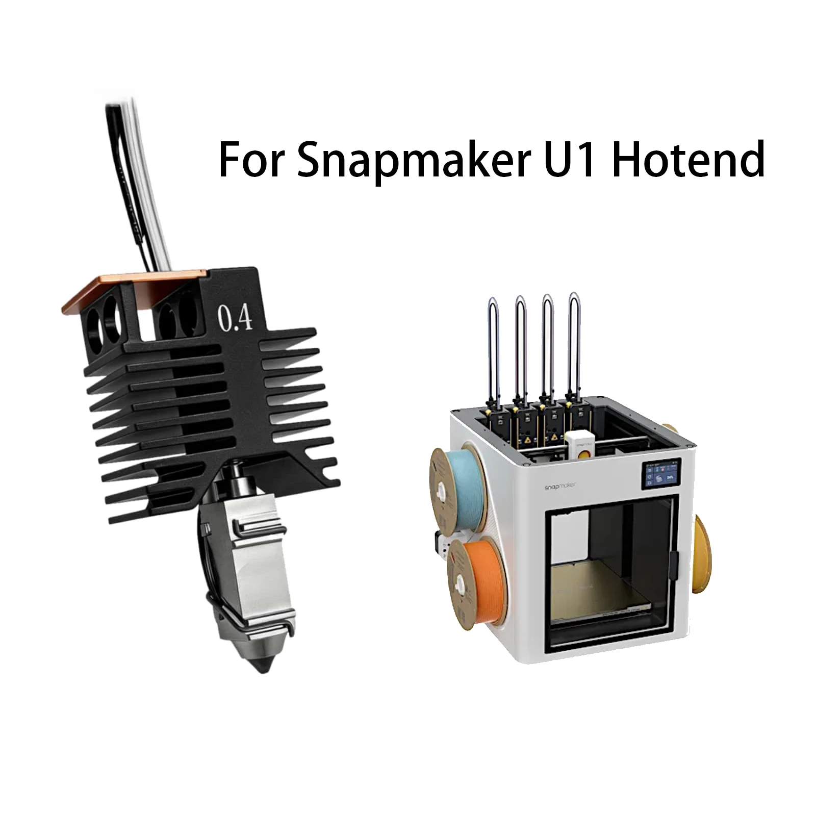 For Snapmaker U1 New High quality Hot End 0.4mm 24v 48w Ceramic Block Kit Stable Precise Heating High Flow 3d Pirnter U1 Parts