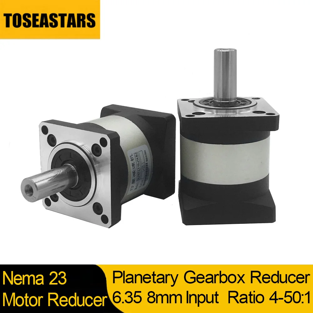 

Nema 23 Planetary Gearbox 57mm Motor Reducer Ratio 4 5 10 16 20 50:1 Motor gearbox for Nema23 57mm Stepper Motor 4000rpm