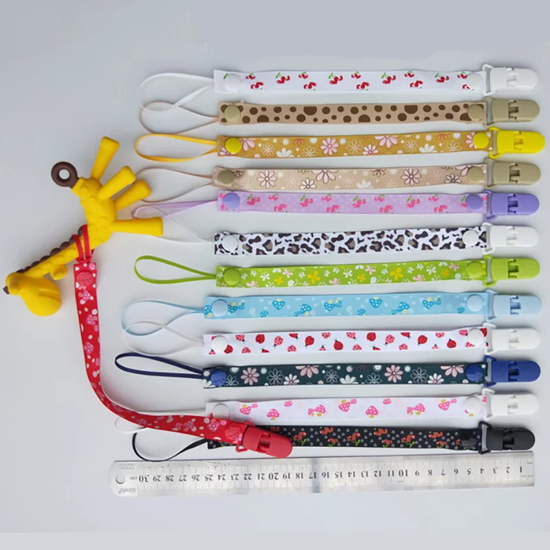 Baby Pacifier Clips Chains Anti-dropping Soother New Cartoon Patterns Feeding Holder Dummy Nipple Pendant Accessories