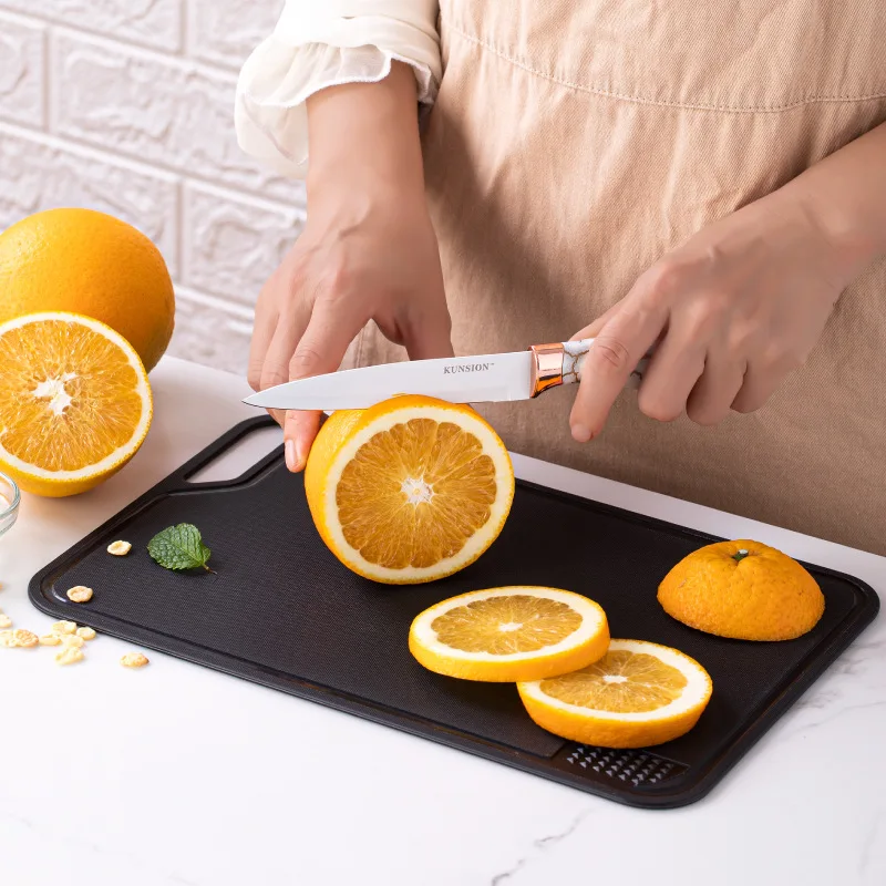 Cutting Board 1pc Cutting Board Garlic Press Multifunctional Cut Vegetables and Meat Chopping Board