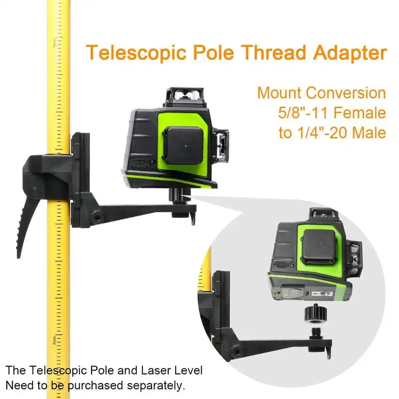Adattatore Filettato Da 5/8 A 1/4 Per Treppiede – 2 Pezzi In Alluminio, Vite 1/4-20 A 5/8-11 Per Fotocamere E Laser
