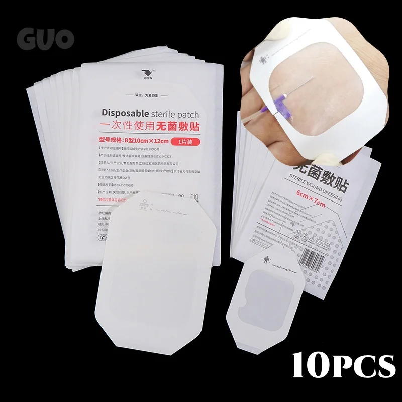 10pcs 6X7 10x12cm Transparent Film Dressing Waterproof Wound Bandage Adhesive Patches Post Surgical Shower Or IV Shield Tattoo