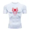 GYM Compression Tshirts Sport Workout Y2K Spider Print T-shirts Mens Running Fitness Tight Summer Sportswear Top Tee 3