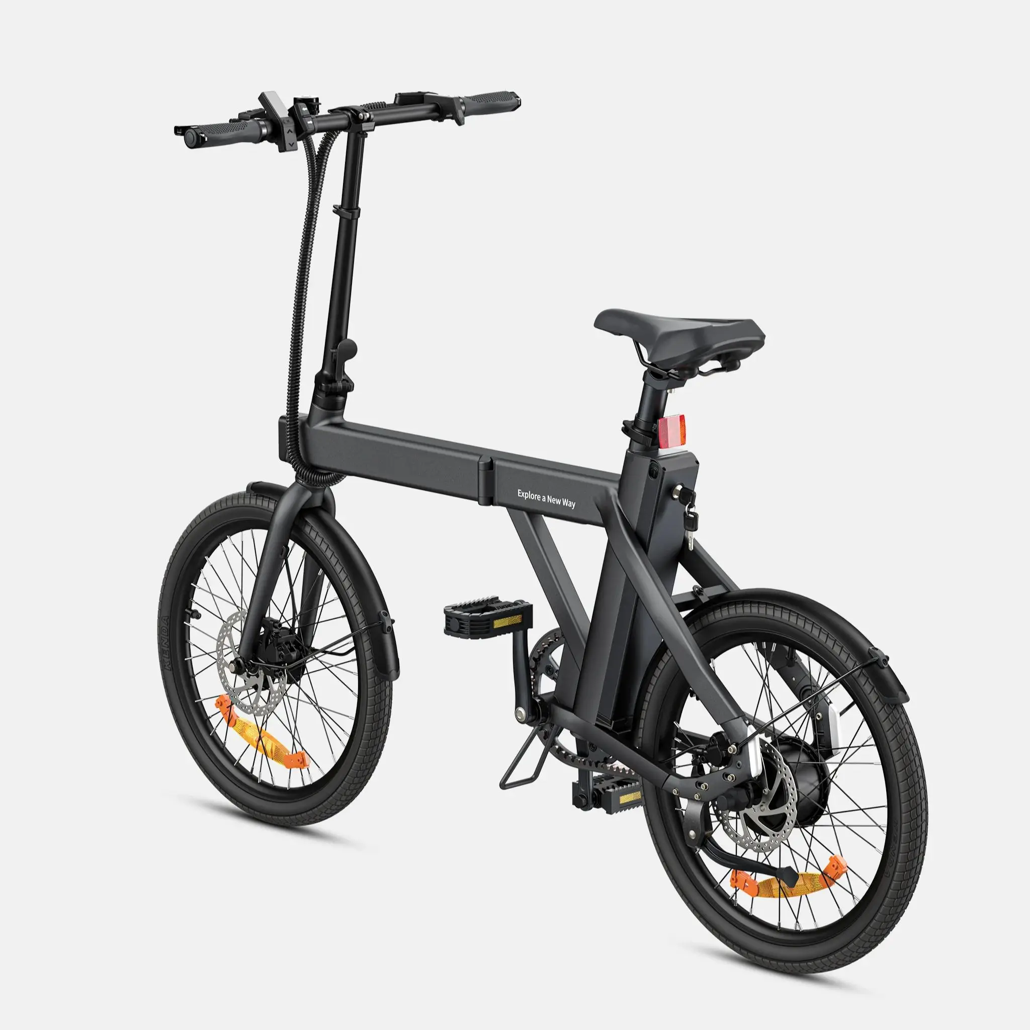 Bicicletta Elettrica ENGWE P20 Batteria al Litio 36V9.6AH Motore Brushless 250W Bici Elettrica Pieghevole in Lega di Alluminio per Adulti - immagine 3