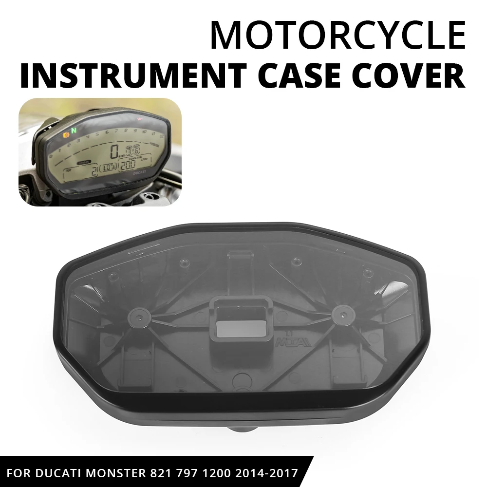 Per Ducati Monster 821 797 1200 2014 2015 2016 2017 Moto Tachimetro Custodia Strumento Misuratore Contachilometri Contagiri Custodia Cover