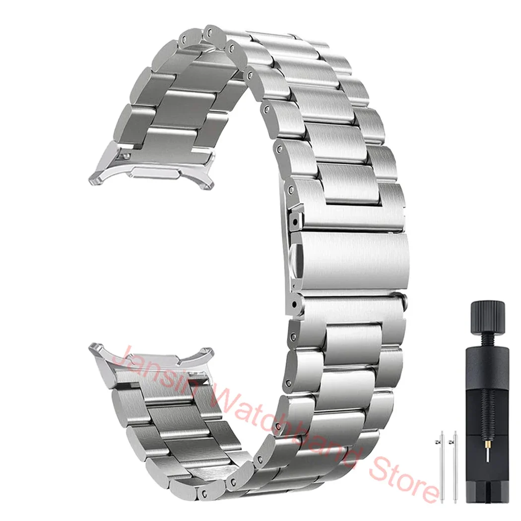 Premium Stainless Steel Watch Strap - Elegant No Gap Metal Band Bracelet