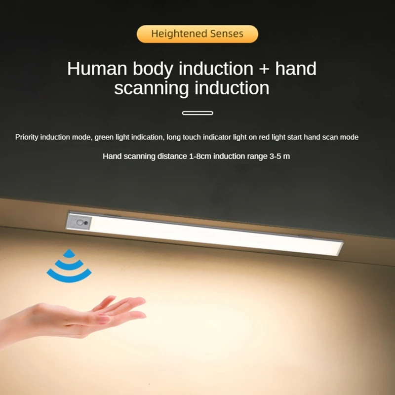 

Motion Sensor Lights Indoor Temps Dimmable Under Cabinet Lighting Rechargeable Wireless Closet Lights Night Light CNIM Hot