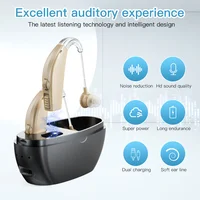BTE Rechargeable Sound Amplifier Severe Hearing Aid For Deaf People Rechargeable Hearing Aid For The Deaf People 1