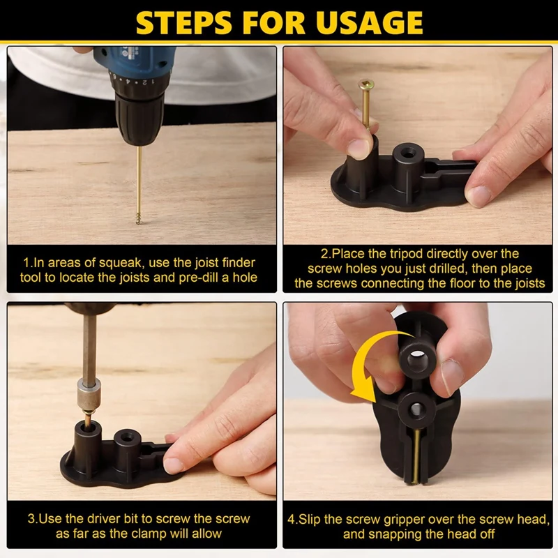 Floor Repair Kit Eliminates Floor Squeaks Fits Most Carpet Hardwood Floors Used To Fix Flooring Durable