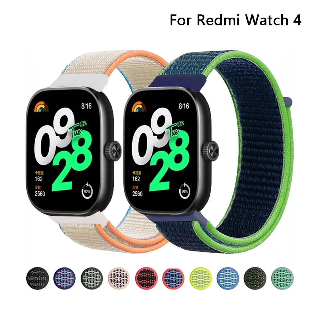 

Ремешок нейлоновый для Redmi Watch 4, сменный Воздухопроницаемый браслет для смарт-часов Redmi Watch 4