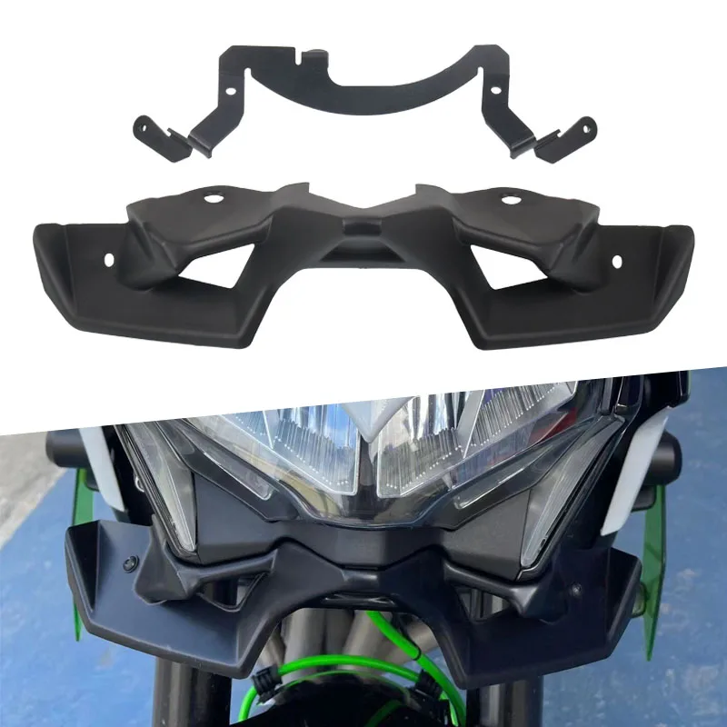 

Motorcycle Front Downforce Naked Frontal Spoilers Fairing Aerodynamic Winglets Guard For KAWASAKI Z900 Z 900 2020 2021 2022 2023