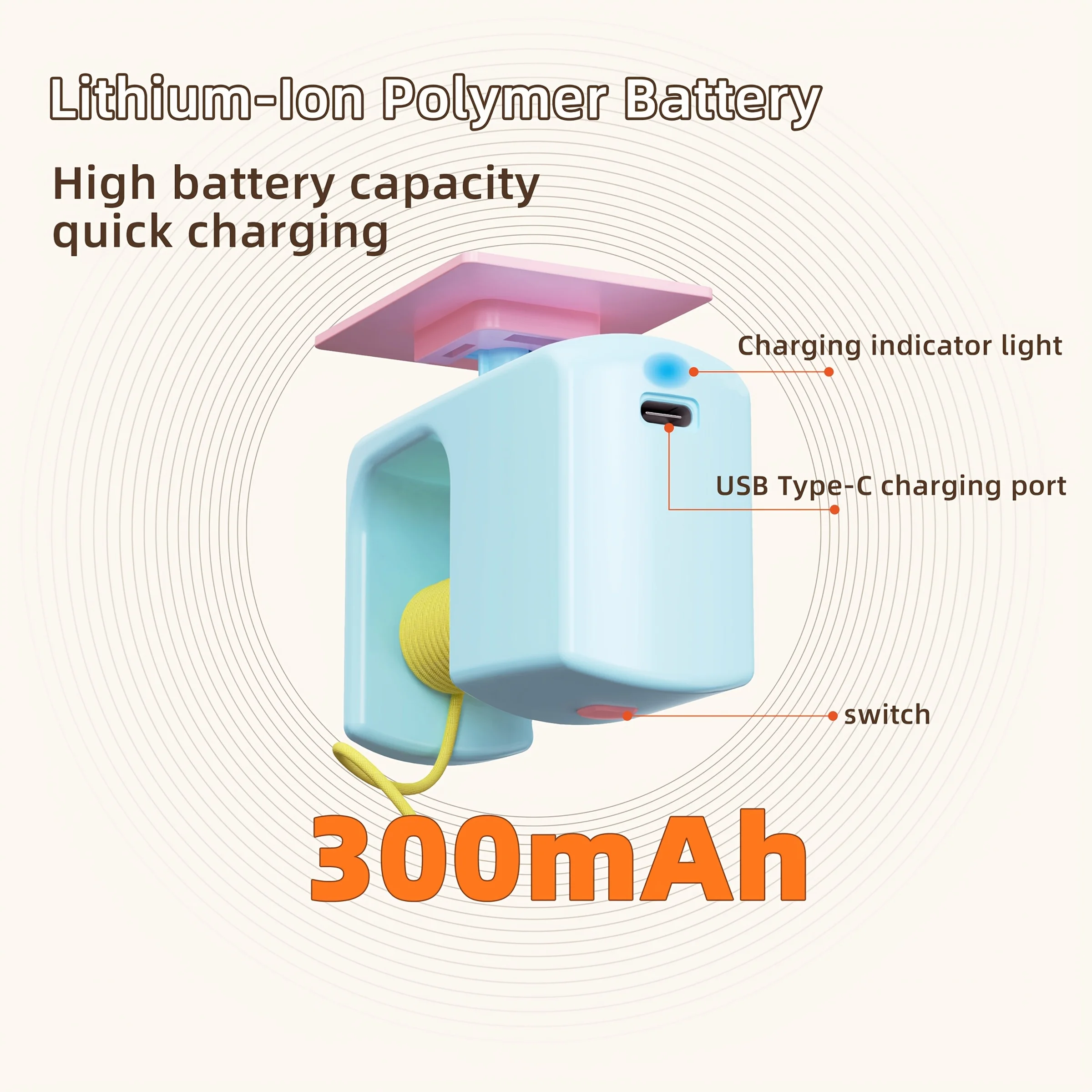 Interactive Cat Toy Elastic Rope Automatic Flying Bird