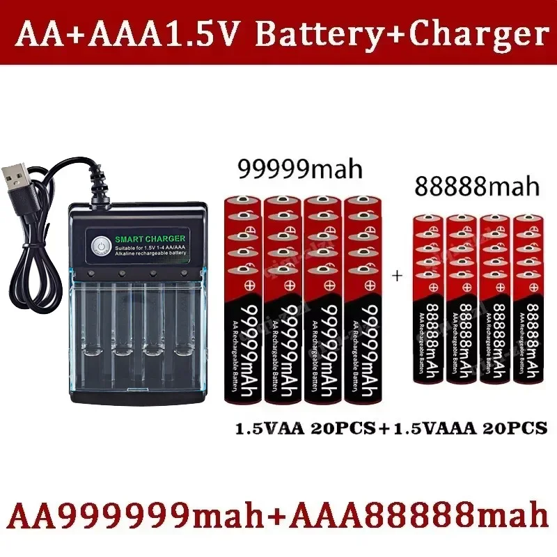 Original 1.5V AA USB Rechargeable Battery-২পিচ