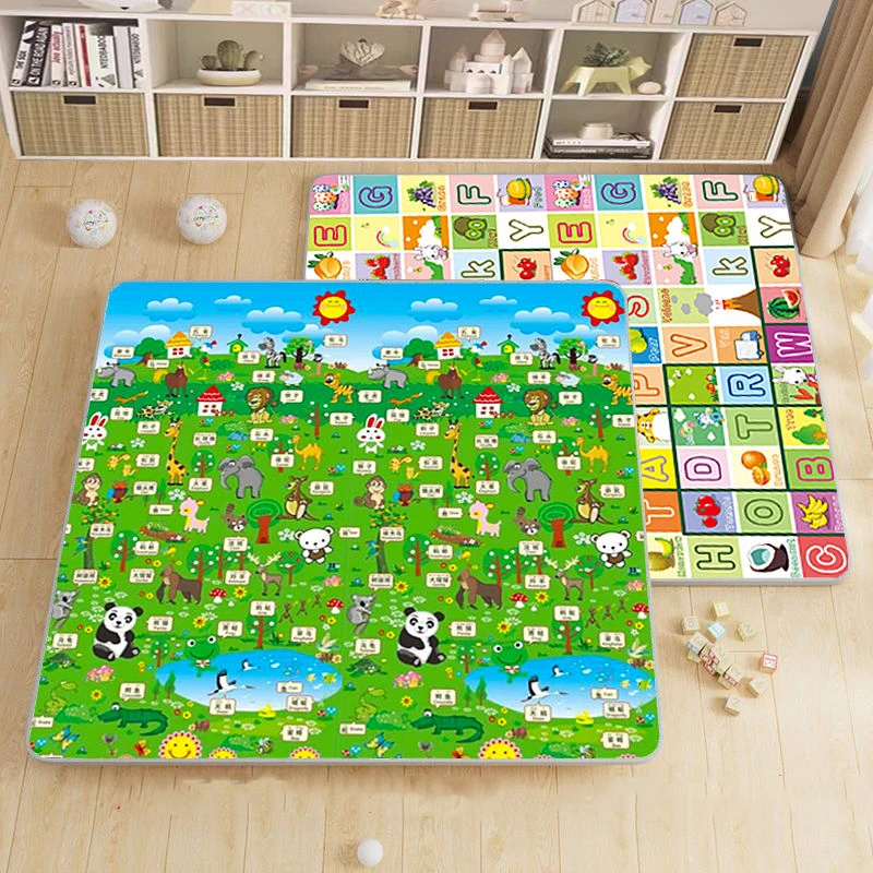 Thick Playmat EPE Foam Crawling Carpet New Baby Play Mat Blanket Children Rug for Kids Educational Toys Soft Activity Game Floor