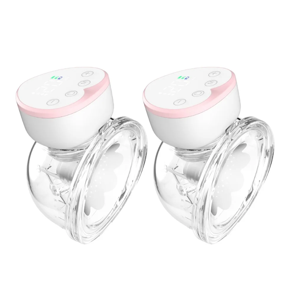 Wearable Hand Free Electric Breast Pump for Breastfeeding 4 Modes 12 Suction Level Low Noise 180ml Milk Collector