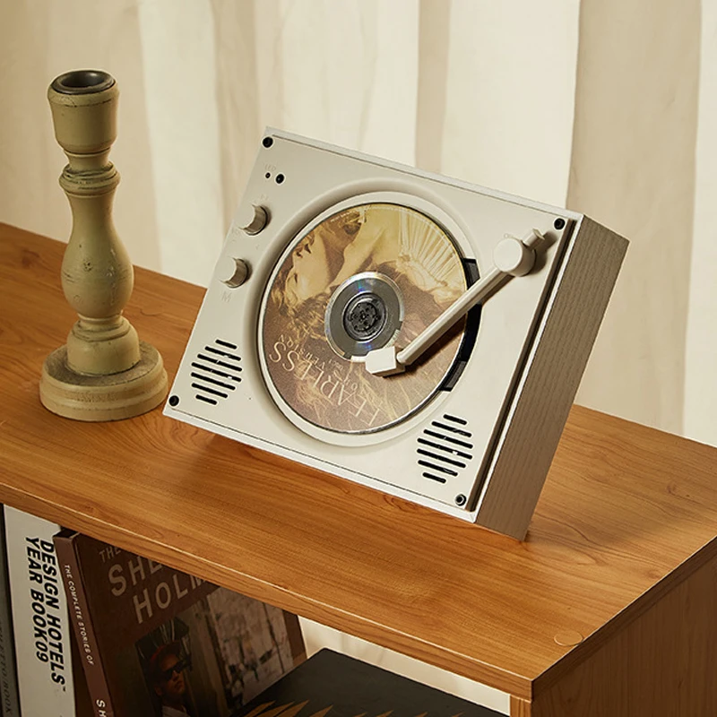 Wall Mounted Bluetooth Speaker Classic Retro Lossless CD Player with Remote Control Wilress Music Player Support U Disk Play New