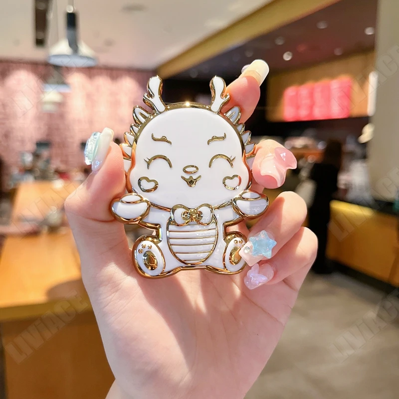Coque plaquée Dragon mignon pour Samsung Galaxy S21, S20, S22 Ultra, S23, S21plus, S20FE, S10, S9, S8, Note 10, 20 Plus_voghion.com