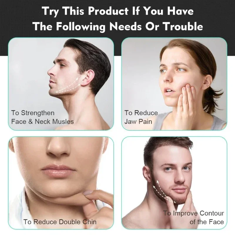 Upgraded Jaw Exerciser and Neck Toning Jawline Exerciser Face Muscle Trainin Double Chin Reducer Face Slimming Tools Face Lift 5