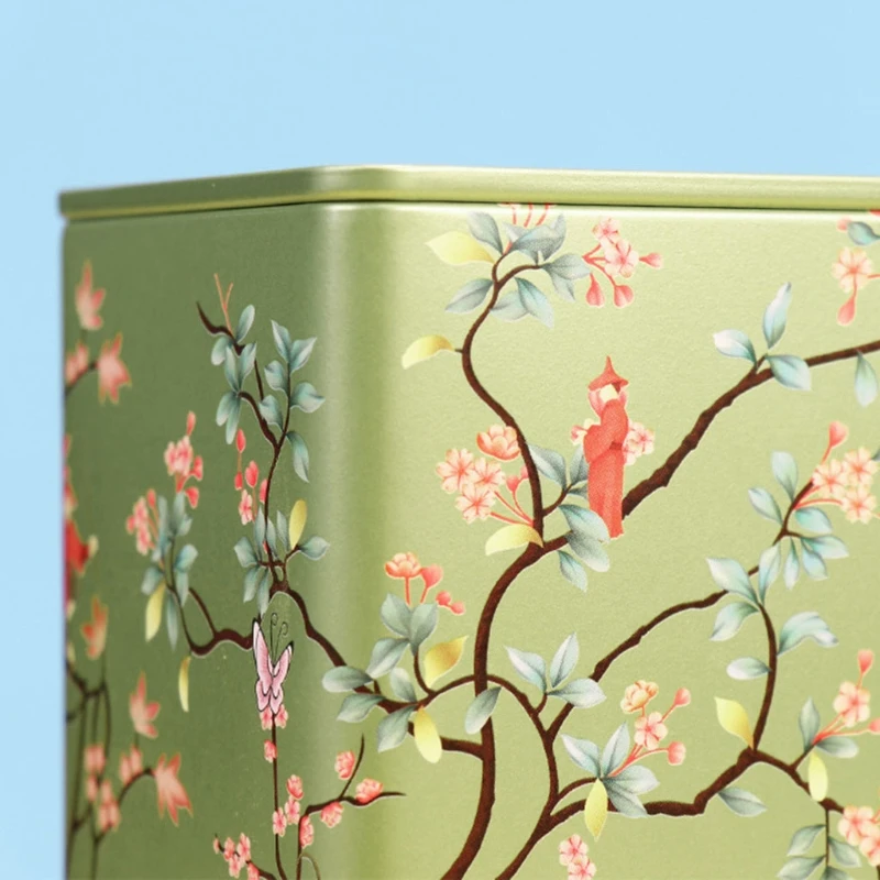 Vintage Tea Sealed Box Kitchen Storage Container tea tin box tea canister