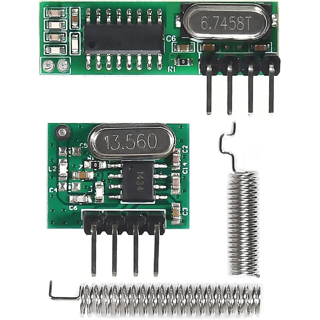433mhz Wireless RF Transmitter and Receiver with Antenna Ask Remote Control Module DIY Kit for Arduino 1