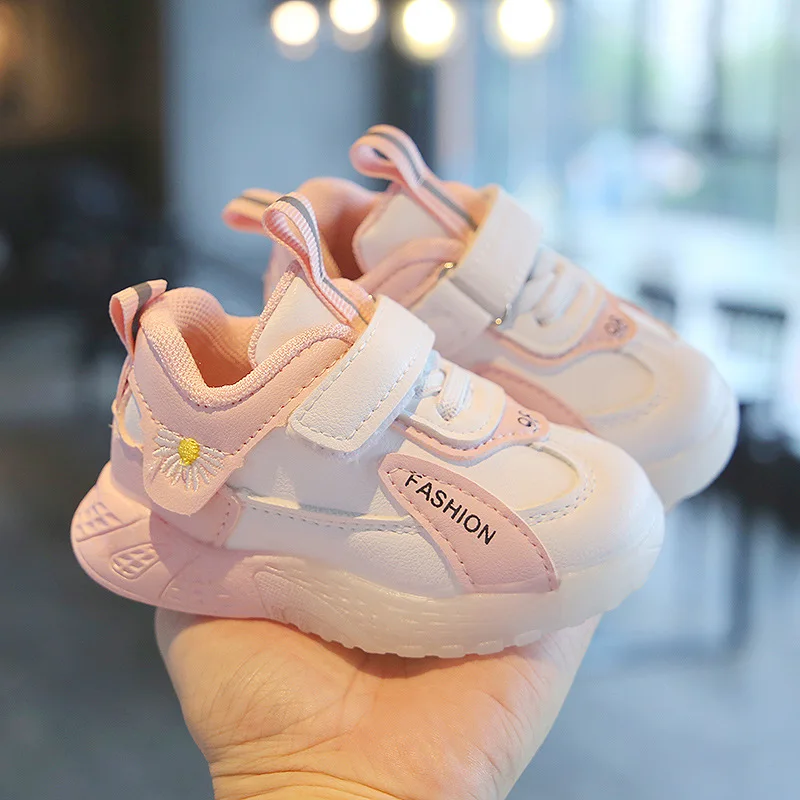 2023 Newest Children Damping Casual Sneakers Boys Wear-resistant Sneakers Girls Lightweight Shoes Baby Shoes 2023 newest summer new canvas sandals boy girl sandals solid color soft soled anti slip children kids shoes summer beach sandals