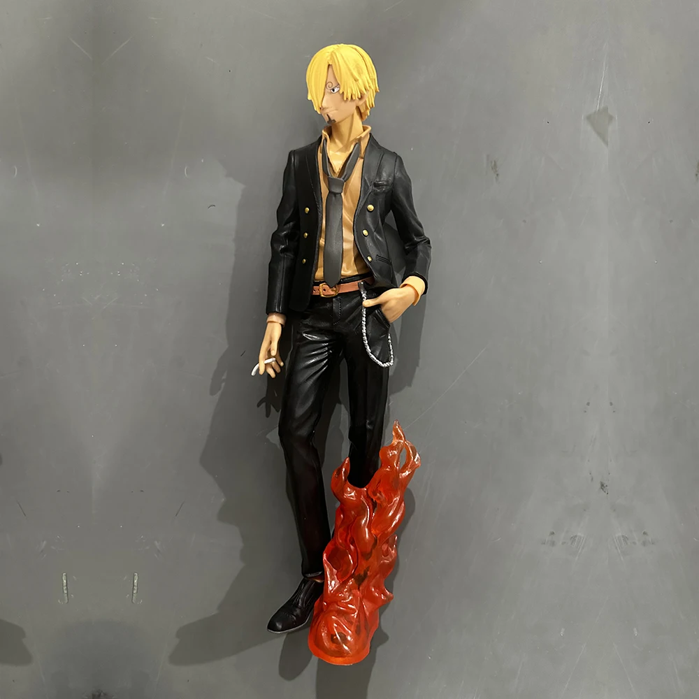 28CM Anime One Piece Sanji Figure Standing Flame Special