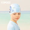 Cartoon Swimming Cap Boys Girls PU Children Waterproof Swimming Caps Kids Swim Pool Hats Ear Protector Colorful Baby Bathing Hat 1