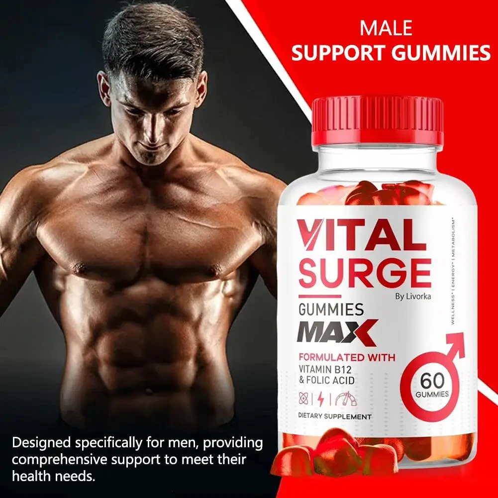Vital Surge Gummies- Vital Vita Surge Maximum Strength 1000MG Advanced Supplement Gummies, VitalSurge Mens Detox Supplement