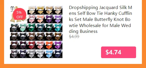 Jacquard Silk Mens Bowtie Adjustable Self Bow Tie Pocket Square Cufflinks for Male Wedding Business Party Red Blue Gold Green
