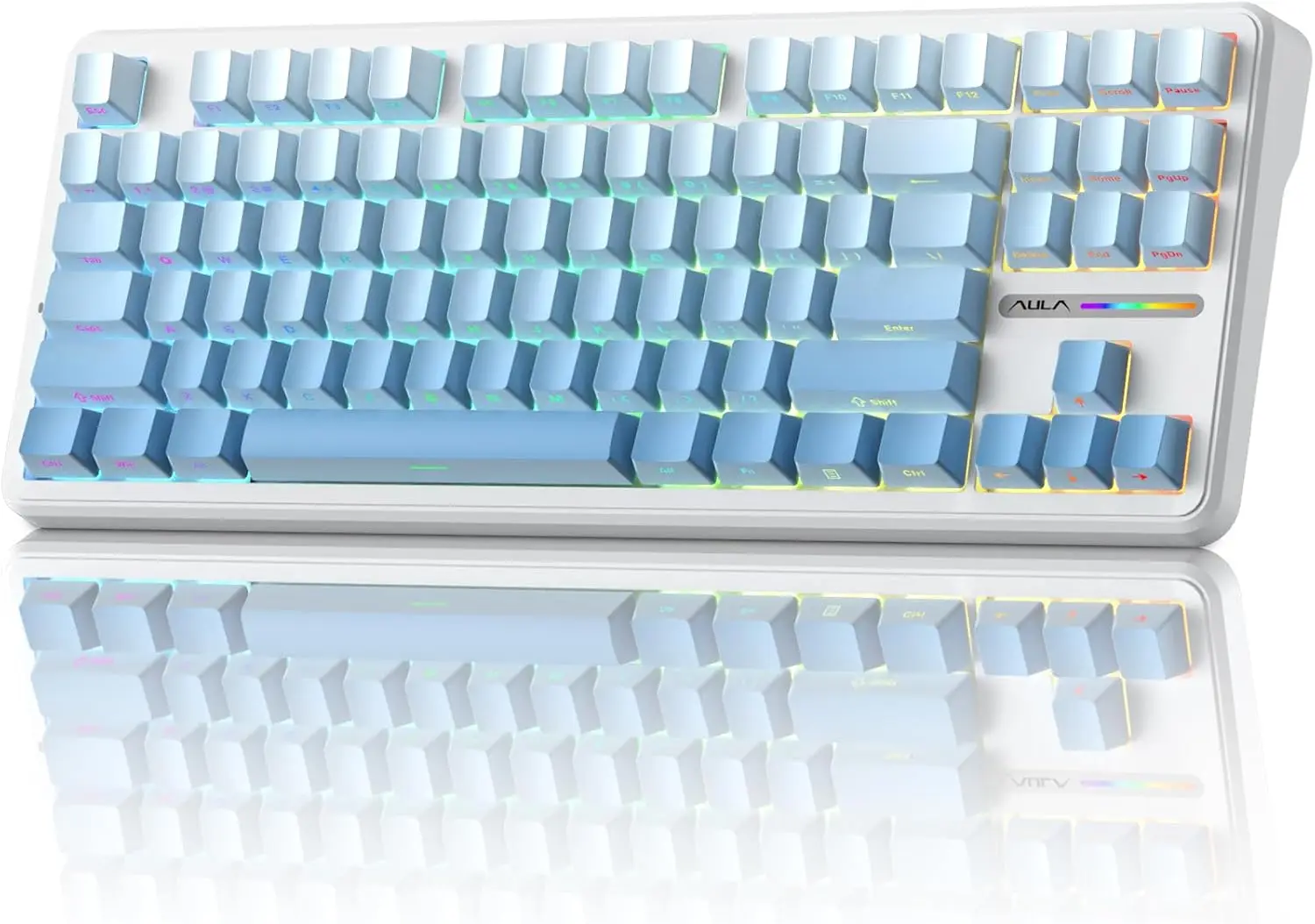 AULA F87 Pro 무선 기계식 키보드 75% TKL 가스켓 마운트 핫스왑 가..